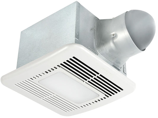 Delta Breez SIG80-110DLED BreezSignature 80/110 CFM Exhaust Fan Dimmable LED Light/Night-Light with Dual Speed