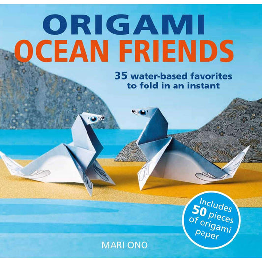 Paradise Clay SIM359 Origami Ocean Friends: 35 water-based favorites to fold in an instant: includes 50 pieces of origami paper - Book
