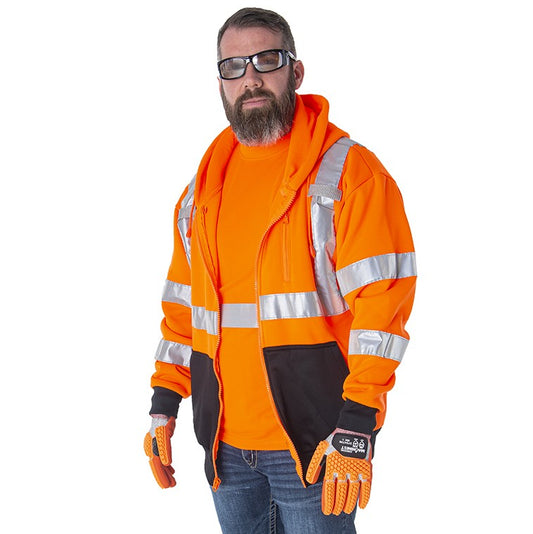 Cordova Safety SJ400-5XL Sweatshirt, COR-BRITE®, Type R, Class 3, Hood