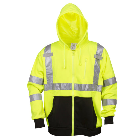 Cordova Safety SJ401-2XL Sweatshirt, COR-BRITE®, Type R, Class 3, Hood