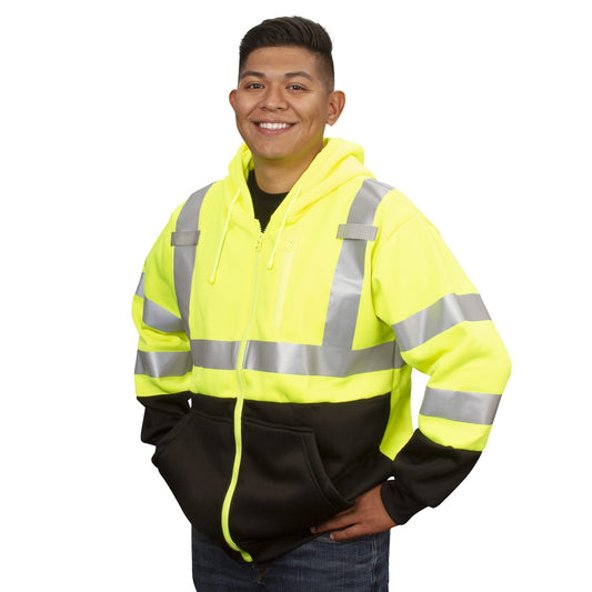 Cordova Safety SJ501HL Sweatshirt, COR-BRITE®, Type R, Class 3, Hood