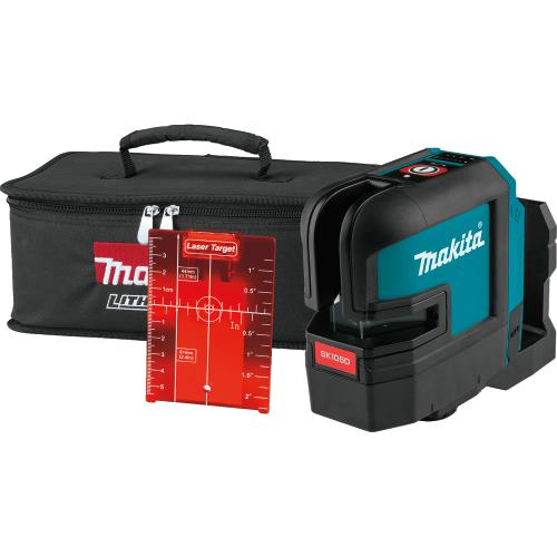 Makita SK105DZ 12V max CXT® Lithium‘Ion Cordless Self‘Leveling Cross‘Line Red Beam Laser, Tool Only