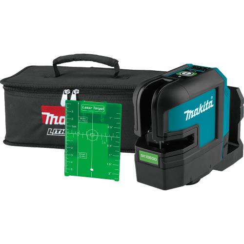 Makita SK105GDZ 12V max CXT® Lithium‘Ion Cordless Self‘Leveling Cross‘Line Green Beam Laser, Tool Only