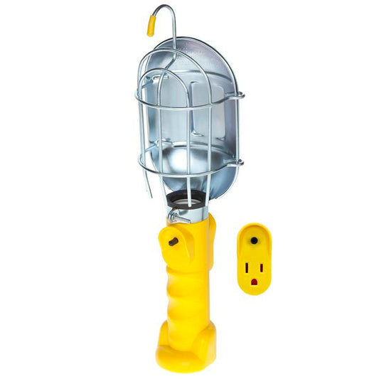 Bayco SL-425A Incandescent Work Light w/Metal Guard & Single Outlet