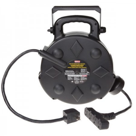 Bayco SL-8906 50' Retractable Polymer Cord Reel w/All-Weather Cord