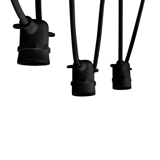 Feit Electric SL10-5/BLK 5 Socket 10-foot String Light Strand Without Bulbs