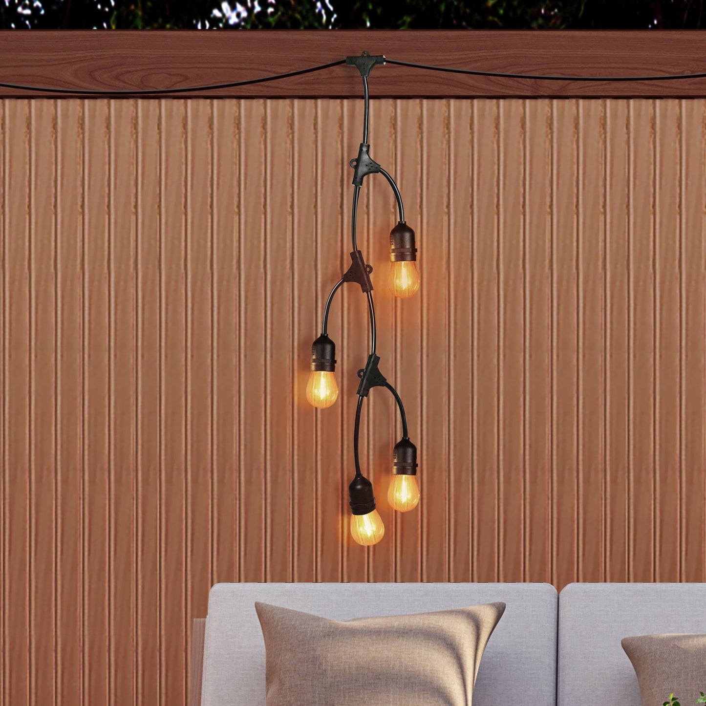 Feit Electric SLM12-10/FIL 12 ft. LED Fence String Lights