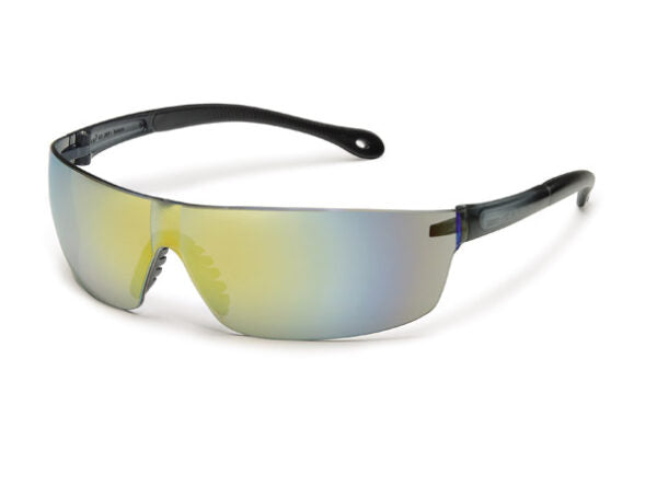 Gateway Safety 447M StarLite SQUARED Safety Glasses - Contemporary Square Lens Lightweight Eye Protection with Soft Rubber Temples