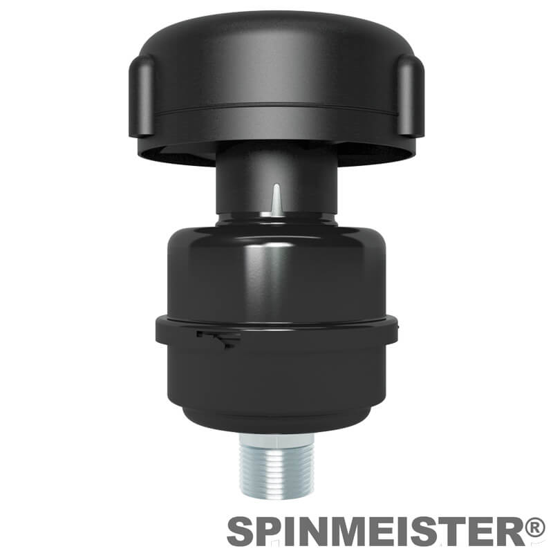 Solberg SM2-10-075 SpinMeister Extreme Duty Inlet Filter, 3/4" MNPT, Paper Element, 2 Micron