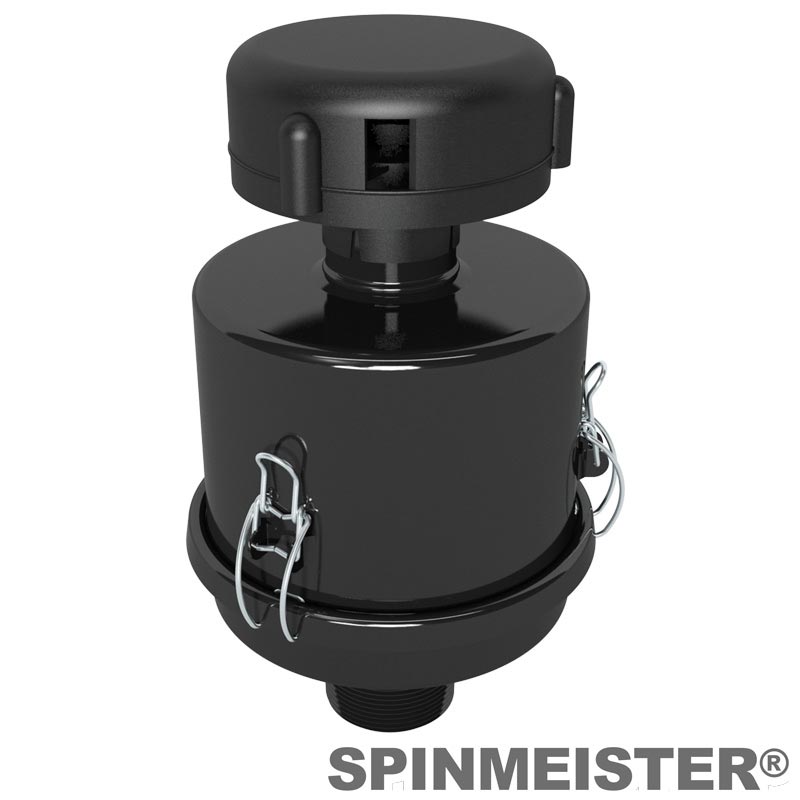 Solberg SM2-18P-125 SpinMeister Extreme Duty Inlet Filter, 1-1/4" BSPT, Paper Element, 2 Micron