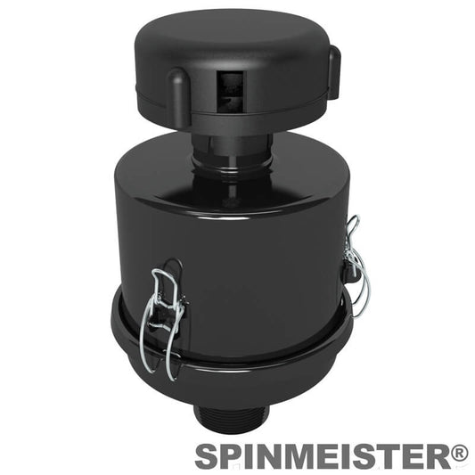 Solberg SM2-19P-250 SpinMeister® Dual Stage Inlet Filter, 2-1/2" MPT, Polyester Element, 5 Micron