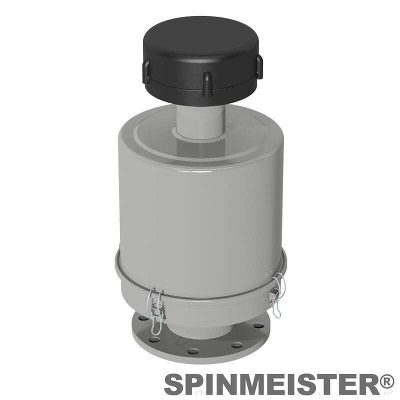 Solberg SM3-234P-400F SpinMeister Extreme Duty Inlet Filter, 4" Flange Connection, Paper Element, 2 Micron