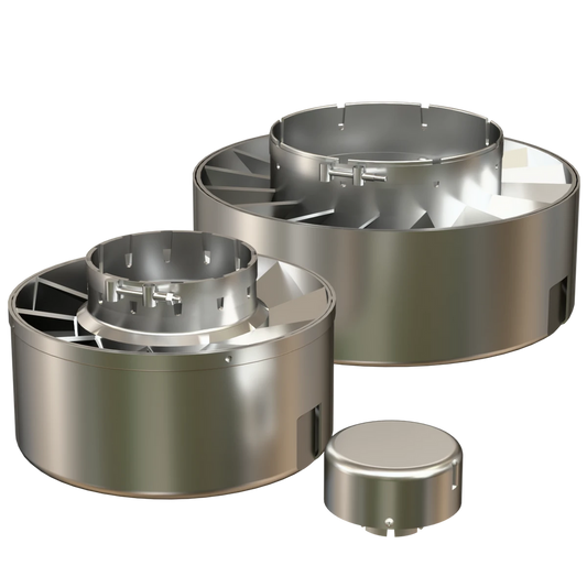 Solberg SMA6 SpinMeister® Precleaner Filter 6 Inch Aluminum Housing with Stainless Steel Rotors Industrial Air Intake Precleaner