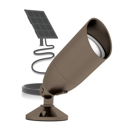 Feit Electric SPOT/PANEL/SYNC/RP 8 in. Bronze OneSync Landscape High Output LED Solar Spotlight