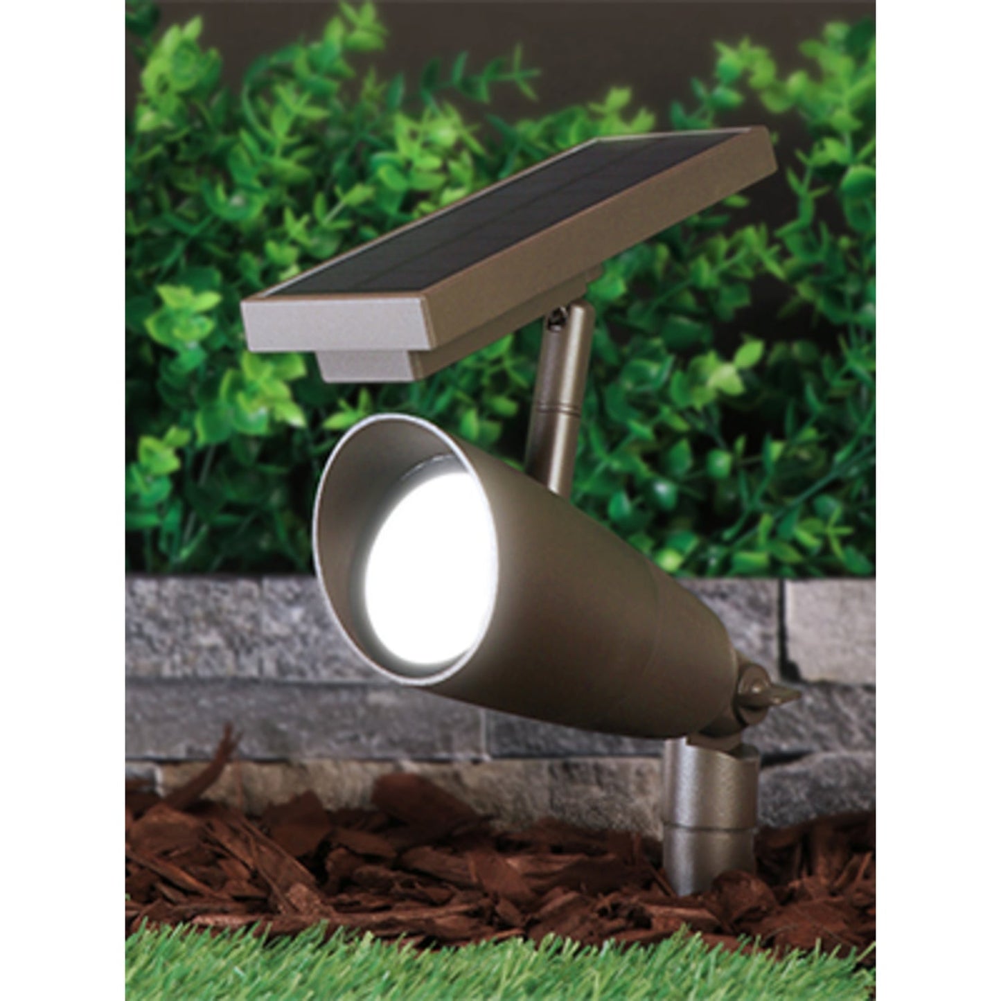 Feit Electric SPOTSYNC/SOL/BZ/2/RP 8 in. OneSync Landscape Bronze Solar Spotlight Starter Kit (2-Pack)
