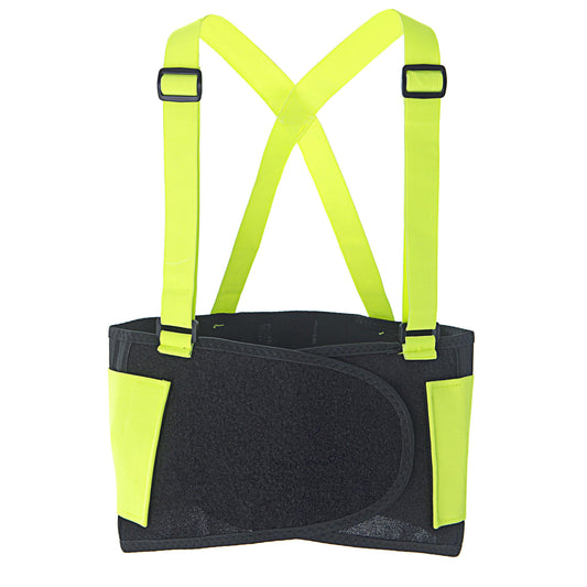 Cordova Safety SB1002XL Back Belt, Hi-Vis Lime