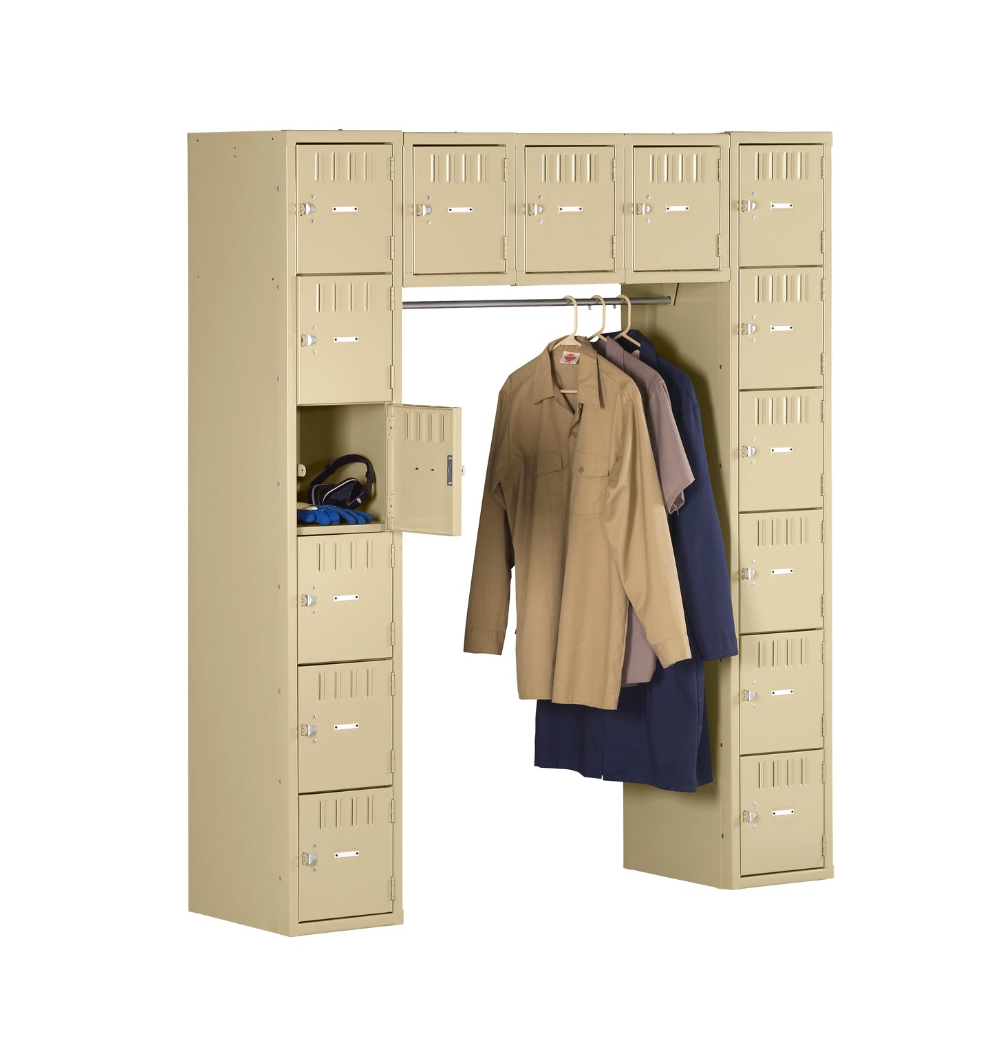 Tennsco SRS-601872-A 15 Person Locker - No Legs (Assembled)