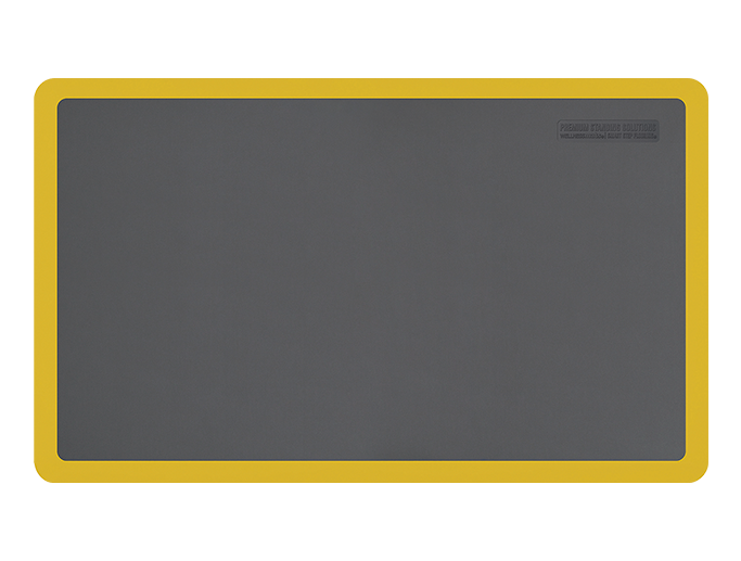 Smart Step 53SSGRYY Supreme Premium Performance Anti-Fatigue Mat, 5' x 3' x 3/4", Gray w/ Yellow Border