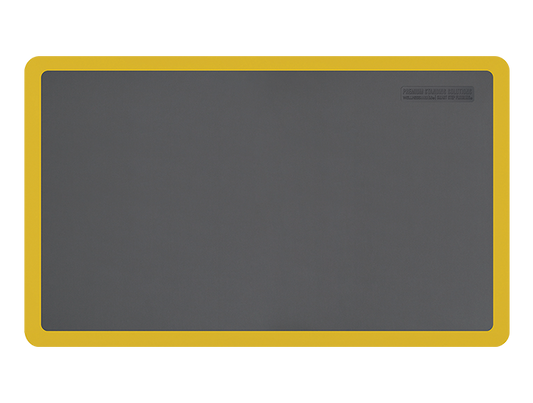 Smart Step 53SSGRYY Supreme Premium Performance Anti-Fatigue Mat, 5' x 3' x 3/4", Gray w/ Yellow Border