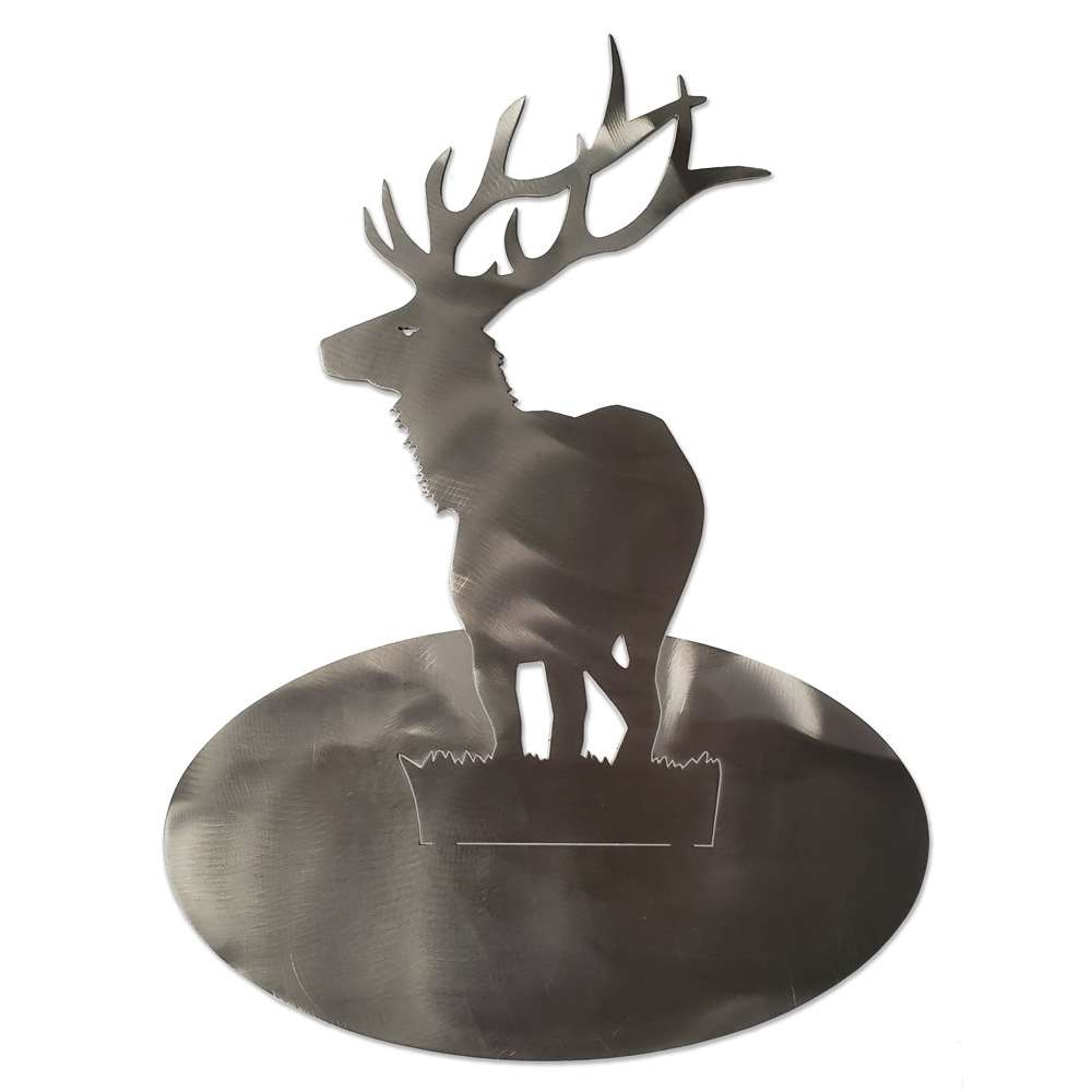 Paradise Clay SSS009 Stainless Standing Elk STAND-UP