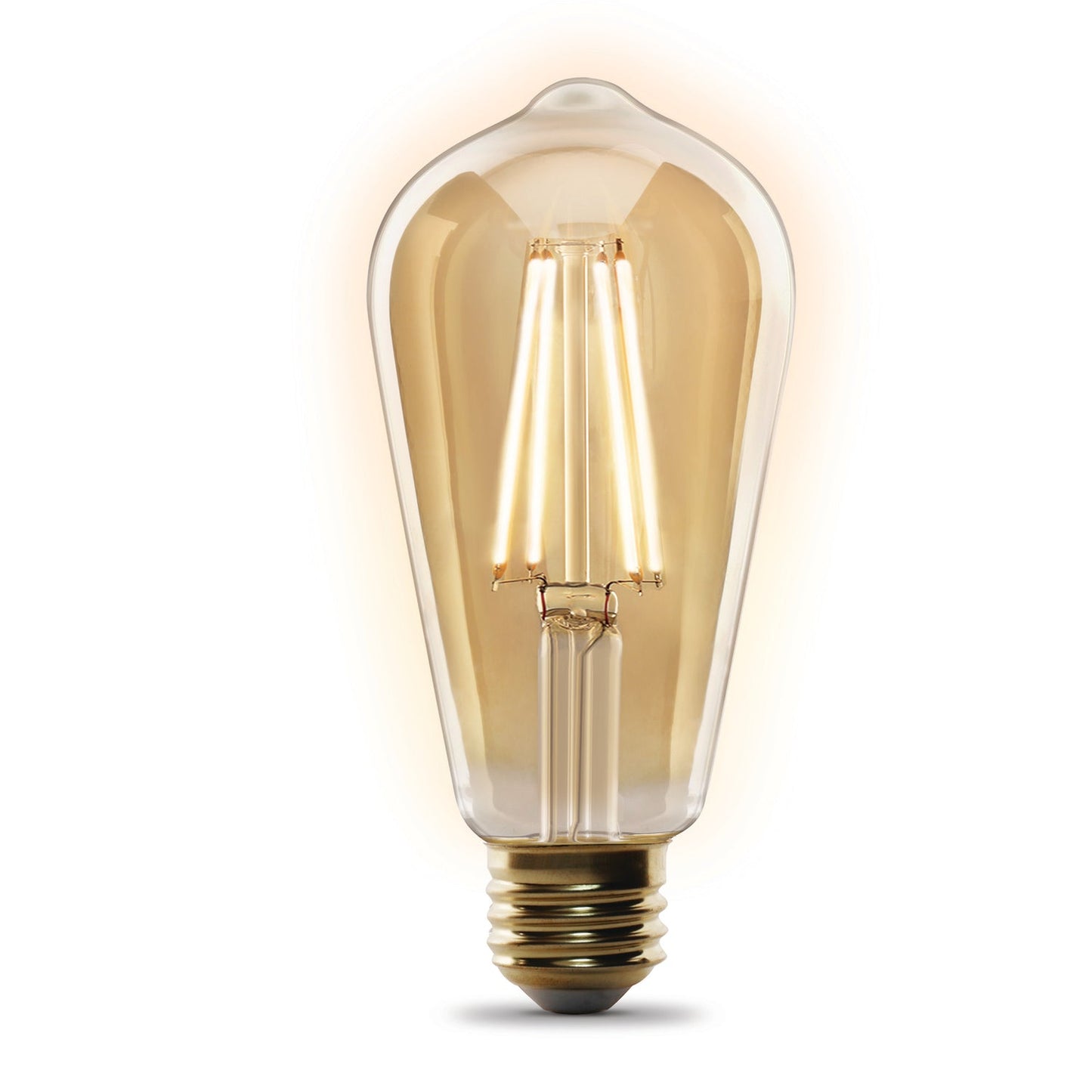 Feit Electric ST1960/FIL/AG 5W (60W Replacement) Amber (2100K) Vintage ST19 Smart Wi-Fi LED Light Bulb