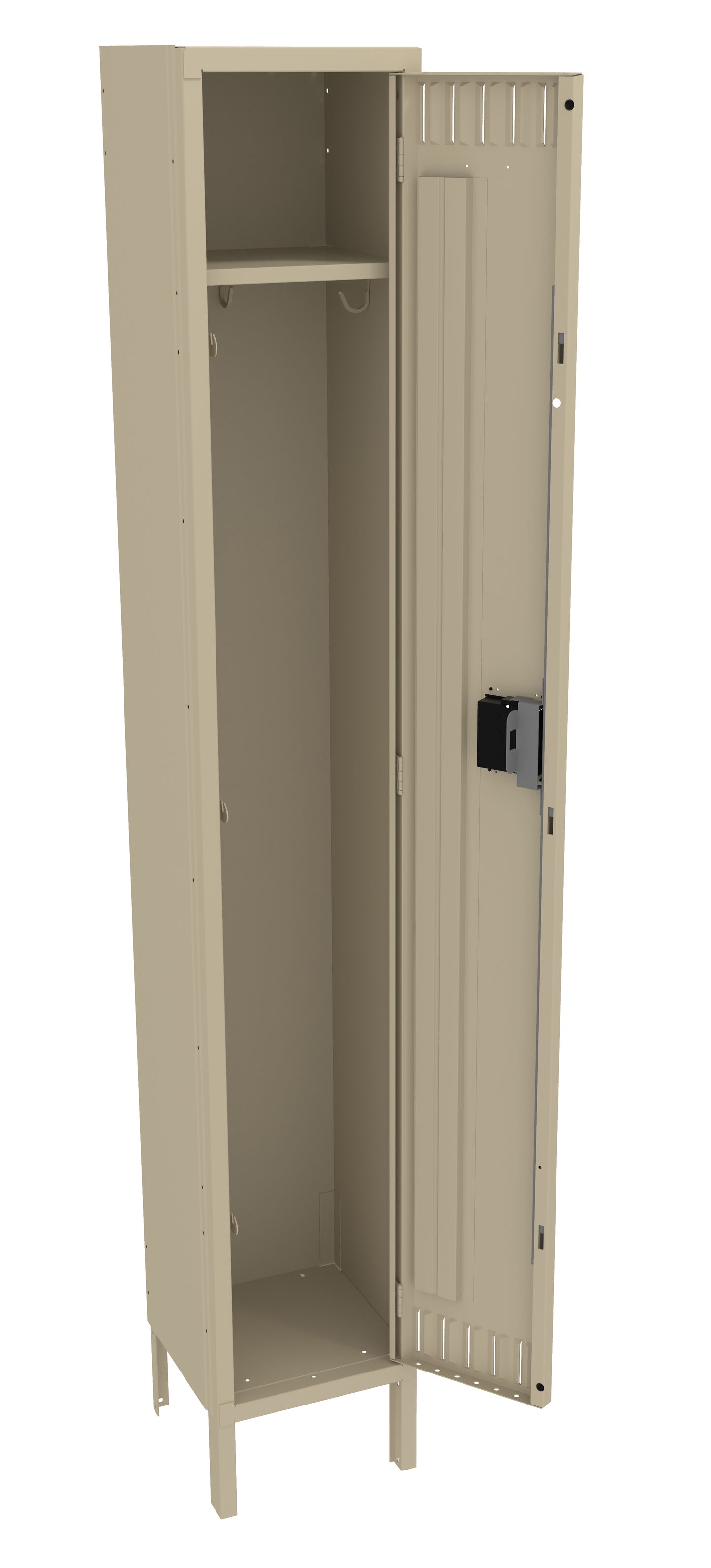 Tennsco STK-121272-1 Single Tier Locker - One Wide With Legs (Unassembled)
