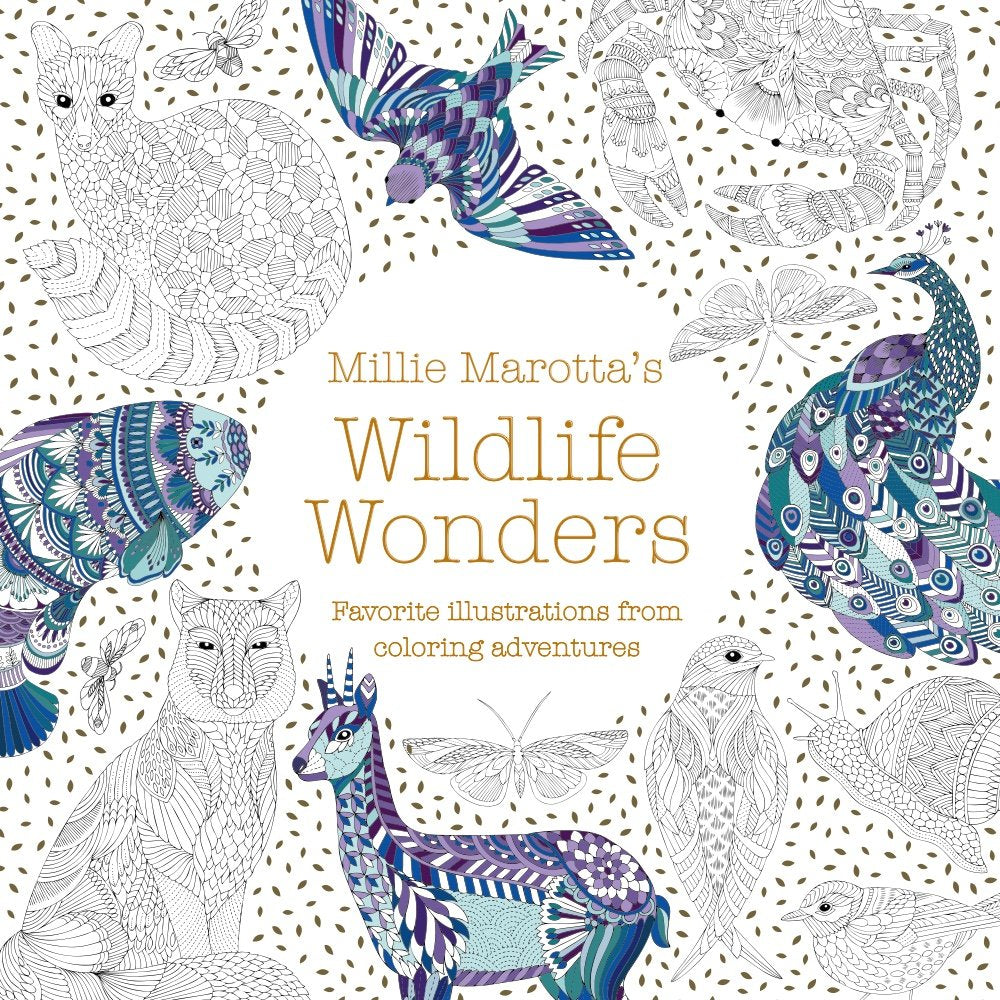 Paradise Clay STL320 Millie Marotta's Wildlife Wonders: Favorite Illustrations from Coloring Adventures - Book