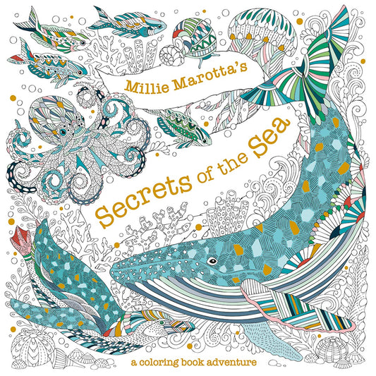 Paradise Clay STL357 Millie Marotta's Secrets of the Sea: A Coloring Book Adventure - Book
