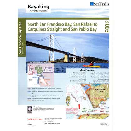 Paradise Clay STMC003 Sea Trails Map: North San Francisco Bay, San Rafael to Carquinez Strait