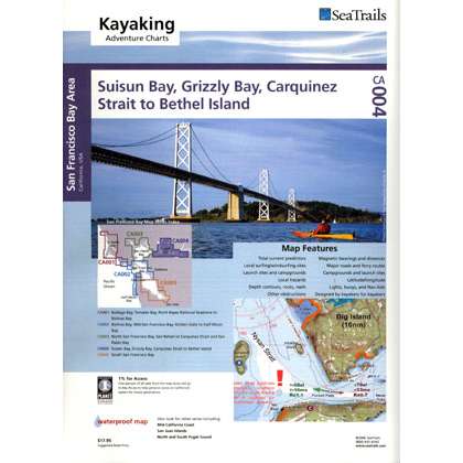 Paradise Clay STMC004 Sea Trails Map: Suisun Bay, Grizzly Bay, Carquinez Strait to Bethel Island