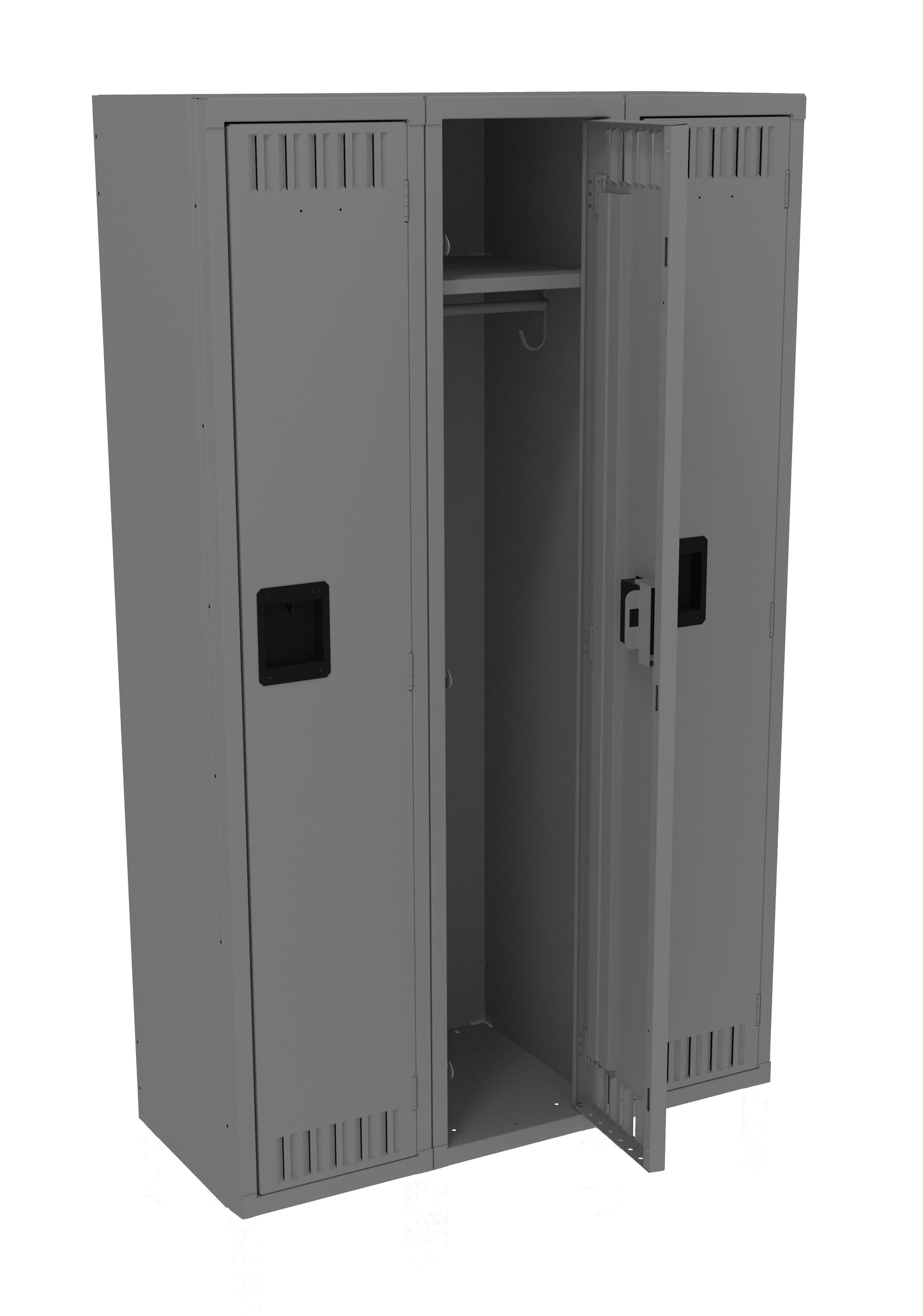 Tennsco STS-121560-C Single Tier Locker - Three Wide Without Legs (Assembled)