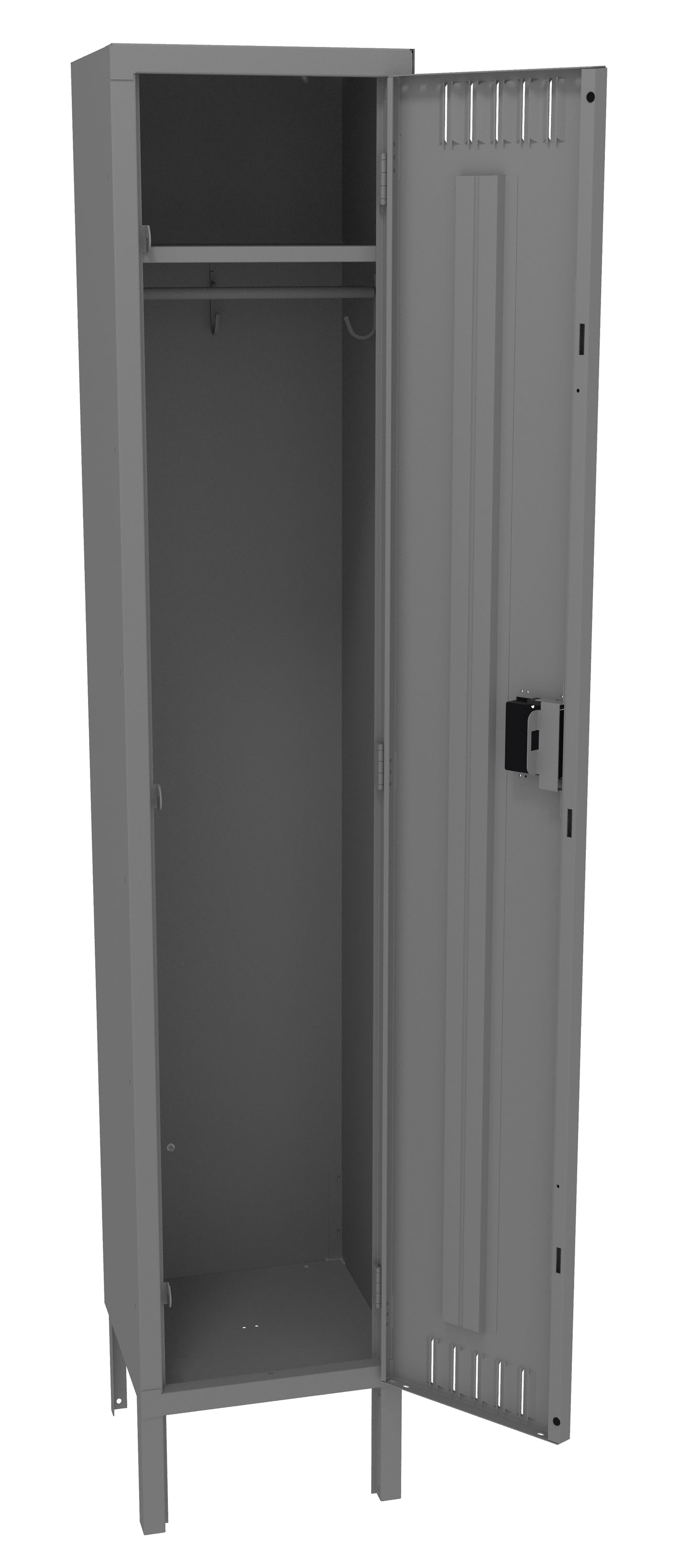 Tennsco STK-151572-1 Single Tier Locker - One Wide With Legs (Unassembled)