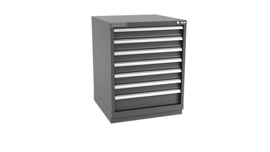Champion Tool Storage SW1500-0701-ILC-FTB-DG 7-Drawer Standard Depth Modular Cabinet SW0701 | 28-1/4"W x 35-7/8"H x 28-1/2"D, Dark Gray