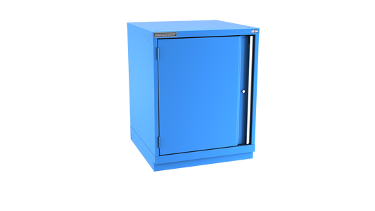 Champion Tool Storage SW1500-FDIL-FTB-BB 1-Door Standard Depth Modular Cabinet SW1500 | 28-1/4"W x 35-7/8"H x 28-1/2"D, Bright Blue