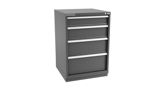 Champion Tool Storage SW1800-0402-ILC-FTB-DG 4-Drawer Standard Depth Modular Cabinet SW0402 | 28-1/4"W x 41-3/4"H x 28-1/2"D, Dark Gray