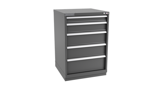 Champion Tool Storage SW1800-0501-ILC-FTB-DG 5-Drawer Standard Depth Modular Cabinet SW0501 | 28-1/4"W x 41-3/4"H x 28-1/2"D, Dark Gray