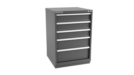 Champion Tool Storage SW1800-0502-ILC-FTB-DG 5-Drawer Standard Depth Modular Cabinet SW0502 | 28-1/4"W x 41-3/4"H x 28-1/2"D, Dark Gray
