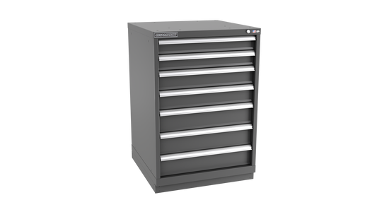 Champion Tool Storage SW1800-0702-ILC-FTB-DG 7-Drawer Standard Depth Modular Cabinet SW0702 | 28-1/4"W x 41-3/4"H x 28-1/2"D, Dark Gray