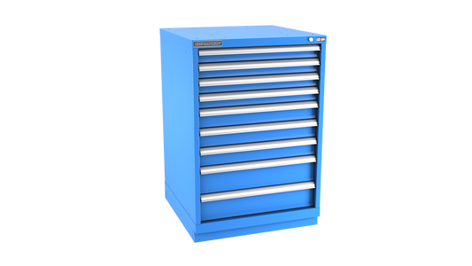 Champion Tool Storage SW1800-0901-ILC-FTB-BB 9-Drawer Standard Depth Modular Cabinet SW0901 | 28-1/4"W x 41-3/4"H x 28-1/2"D, Bright Blue