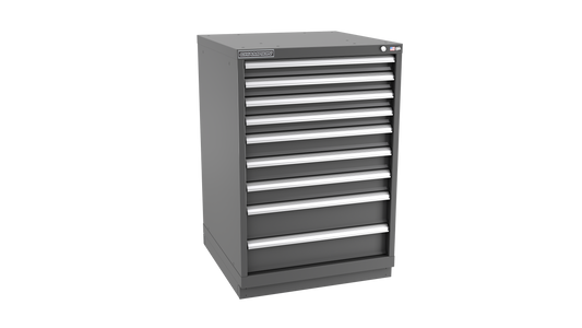 Champion Tool Storage SW1800-0901-ILC-FTB-DG 9-Drawer Standard Depth Modular Cabinet SW0901 | 28-1/4"W x 41-3/4"H x 28-1/2"D, Dark Gray