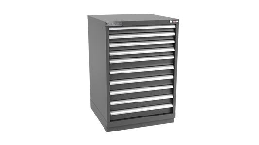 Champion Tool Storage SW1800-1001-ILC-FTB-DG 10-Drawer Standard Depth Modular Cabinet SW1001 | 28-1/4"W x 41-3/4"H x 28-1/2"D, Dark Gray