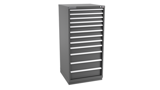 Champion Tool Storage SW2700-1201-ILC-FTB-DG 12-Drawer Standard Depth Modular Cabinet SW1201 | 28-1/4"W x 59-1/2"H x 28-1/2"D, Dark Gray