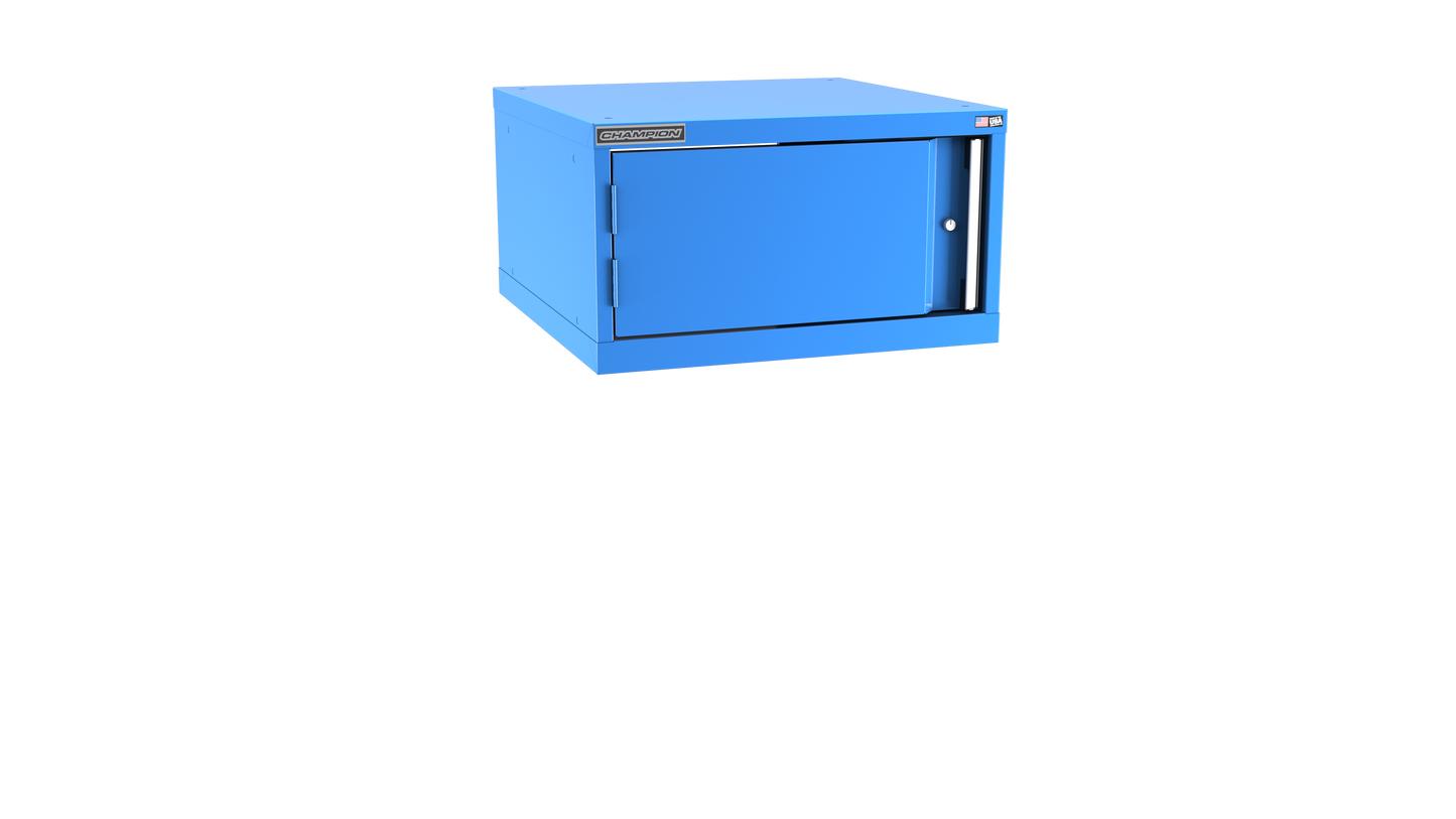 Champion Tool Storage SW600-FDIL-BB 1-Door Standard Depth Modular Cabinet SW600 | 28-1/4"W x 15-3/4"H x 28-1/2"D, Bright Blue