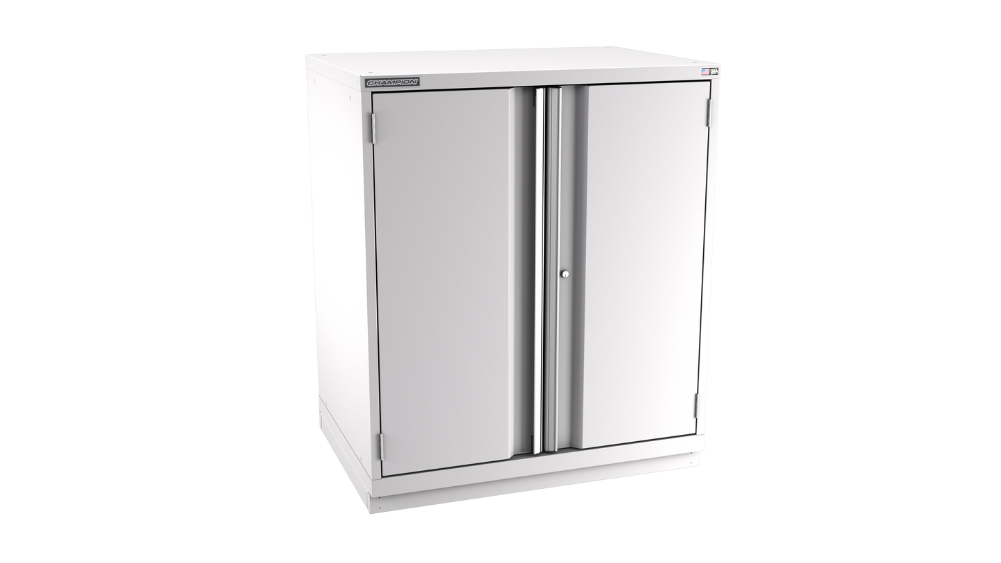 Champion Tool Storage SWP2100-2FDIL-FTB-LG 2-Door Standard Depth Modular Cabinet SWP2100 | 40-1/4"W x 45-1/4"H x 28-1/2"D, Light Gray
