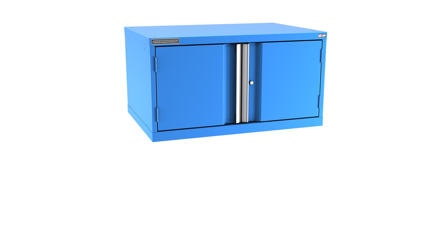 Champion Tool Storage SWP900-2FDIL-BB 2-Door Standard Depth Modular Cabinet SWP900 | 40-1/4"W x 21-5/8"H x 28-1/2"D, Bright Blue