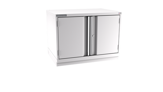 Champion Tool Storage SWPS1200-2FDIL-FTB-LG 2-Door Shallow Depth Modular Cabinet SWPS1200 | 40-1/4"W x 29-7/8"H x 22-1/2"D, Light Gray