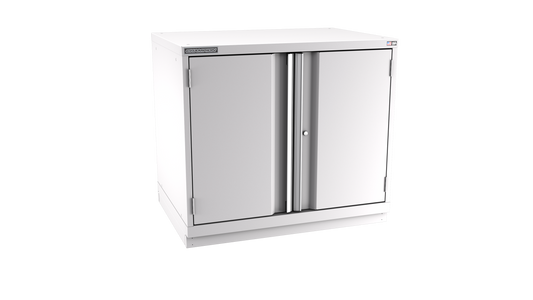 Champion Tool Storage SWPS1500-2FDIL-FTB-LG 2-Door Shallow Depth Modular Cabinet SWPS1500 | 40-1/4"W x 35-7/8"H x 22-1/2"D, Light Gray