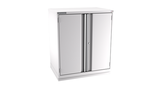 Champion Tool Storage SWPS2100-2FDIL-FTB-LG 2-Door Shallow Depth Modular Cabinet SWPS2100 | 40-1/4"W x 45-1/4"H x 22-1/2"D, Light Gray