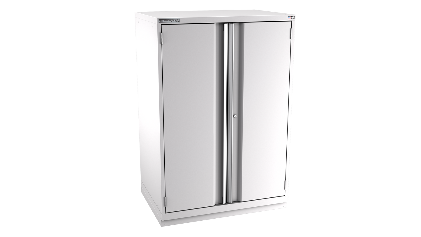 Champion Tool Storage SWPS2700-2FDIL-FTB-LG 2-Door Shallow Depth Modular Cabinet SWPS2700 | 40-1/4"W x 59-1/2"H x 22-1/2"D, Light Gray