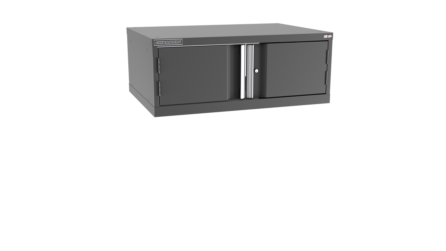 Champion Tool Storage SWPS600-2FDIL-DG 2-Door Shallow Depth Modular Cabinet SWPS600 | 40-1/4"W x 15-3/4"H x 22-1/2"D, Dark Gray